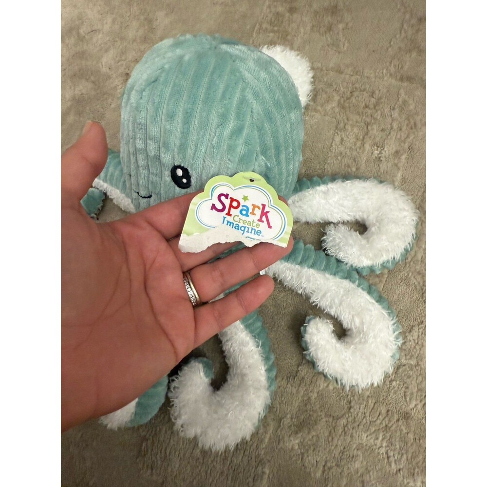 Octopus Plush with Rattle, Stuffed Animal - Picture 7 of 7